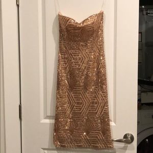 NWT G by Guess Sequin Strapless Dress